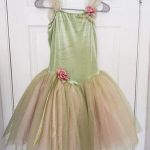 Revolution Dancewear Degas Ballet Costume Green Pink Tinkerbell adult Medium M
